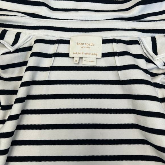 Kate Spade New York Start a New Chapter Striped Jacket Women’s Size XL Nautical - Picture 7 of 15